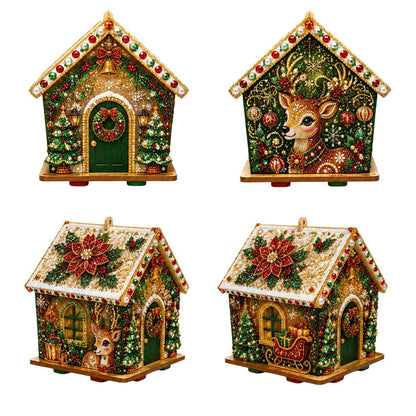 🎄✨ DIY 3D Pearl Christmas Art Kit – Handmade Festive Decoration with 6 Holiday Designs