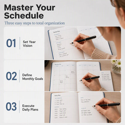 2027 Minimalist Daily Planner Notebook
