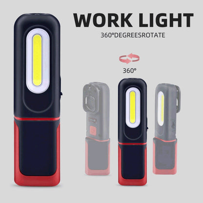 🔦 350LM Magnetic Work Light – 360° Rotating Rechargeable LED