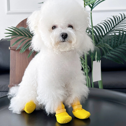 🐾 Anti-Slip Waterproof Dog Shoe Socks – Adjustable Paw Protectors for Rainy Walks & Indoor Floors