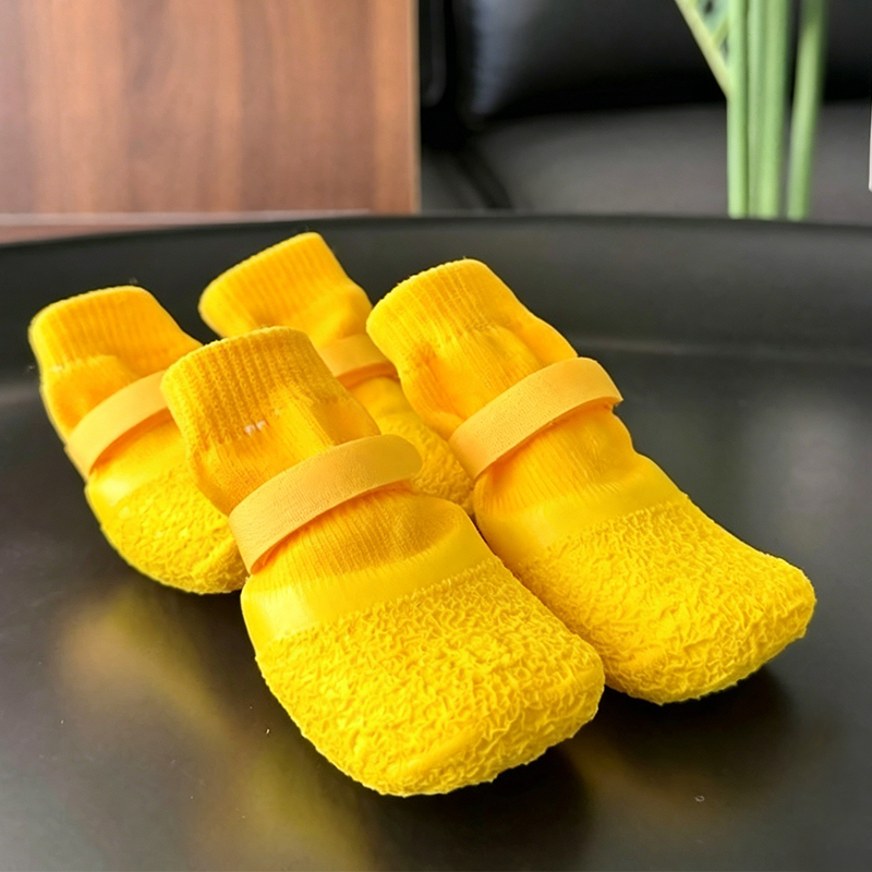🐾 Anti-Slip Waterproof Dog Shoe Socks – Adjustable Paw Protectors for Rainy Walks & Indoor Floors
