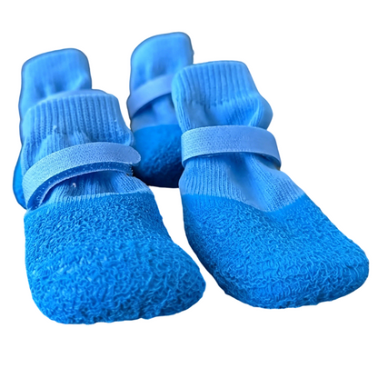 🐾 Anti-Slip Waterproof Dog Shoe Socks – Adjustable Paw Protectors for Rainy Walks & Indoor Floors