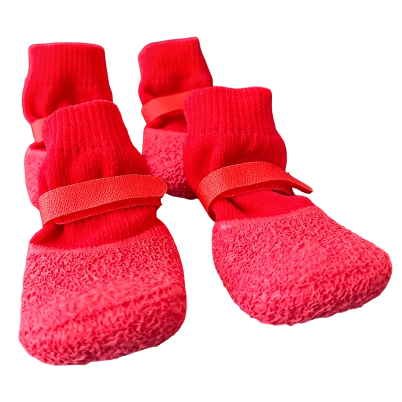 🐾 Anti-Slip Waterproof Dog Shoe Socks – Adjustable Paw Protectors for Rainy Walks & Indoor Floors