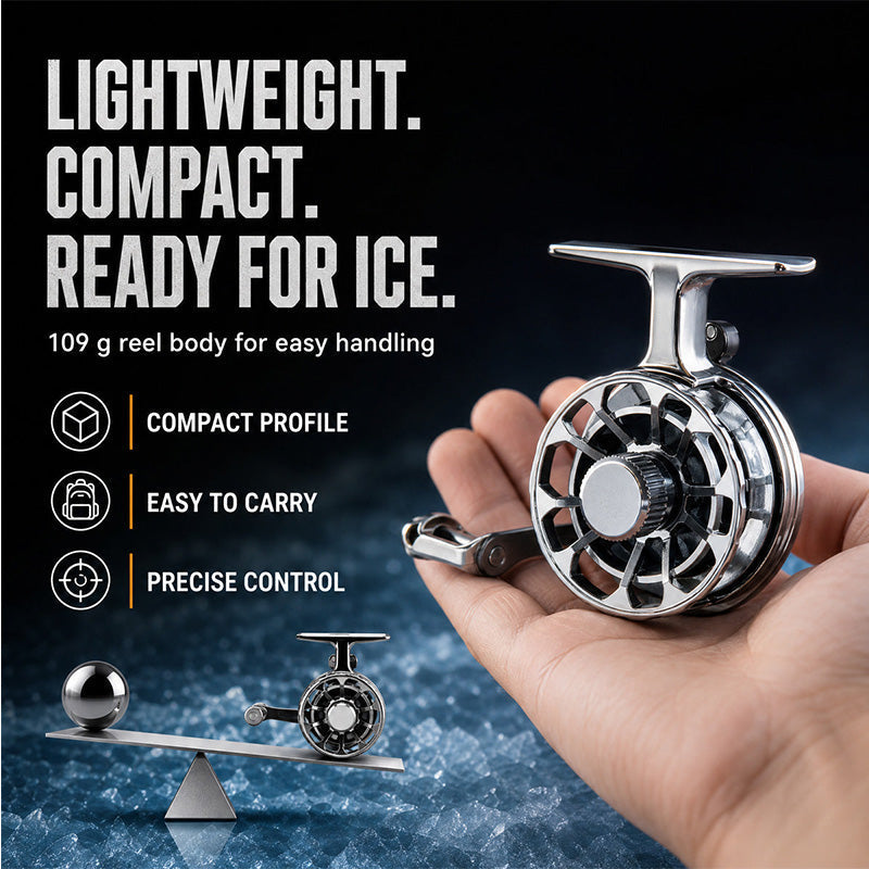 Lightweight Metal Fishing Reel with Dual Rocker Arms