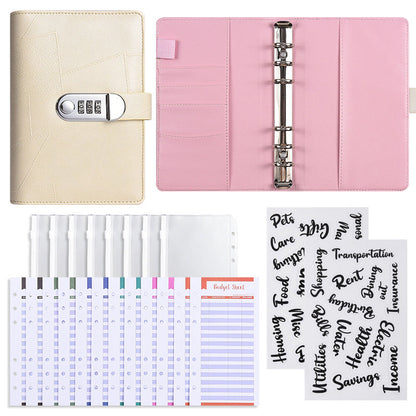 Money Saving Budget Binder with Lock