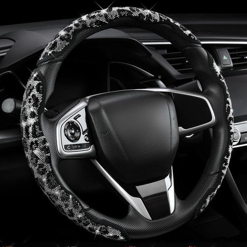 Sparkly Rhinestone Steering Wheel Cover