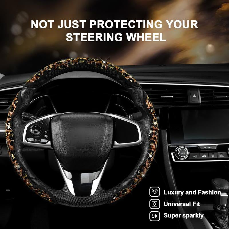 Sparkly Rhinestone Steering Wheel Cover