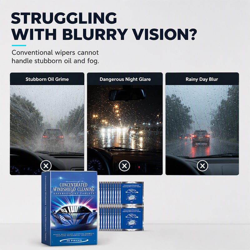 📢📢Buy 2 Get 1 Free ⏰Car Windshield Cleaning Effervescent Tablets