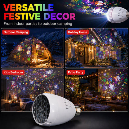 ✨ LIMITED‑TIME 50% OFF! 🎄 Christmas Projector Light Bulb – Rotating Patterns, HD Projection, Easy Setup 🎁