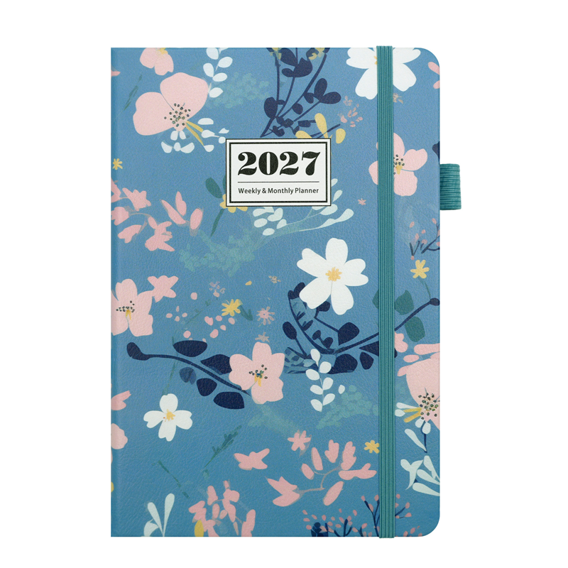 🌸📖 Elegant Floral 2027 Weekly Planner – A5 Organizer with Monthly Index Tabs & 100g Paper
