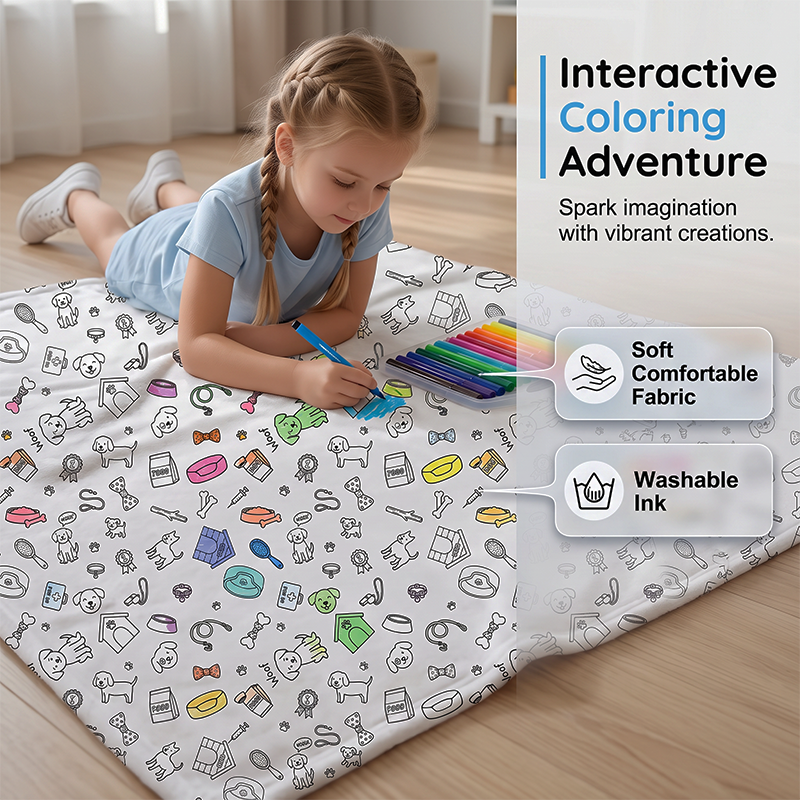 🎉This Week's Special Sales - 60% OFF✨Creative Cozy Coloring Blanket Kit