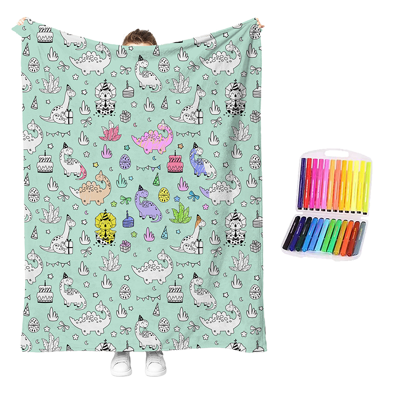 🎉This Week's Special Sales - 60% OFF✨Creative Cozy Coloring Blanket Kit