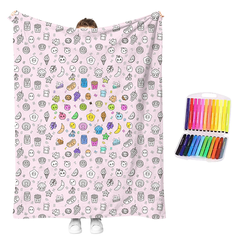 🎉This Week's Special Sales - 60% OFF✨Creative Cozy Coloring Blanket Kit