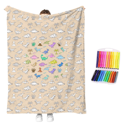 🎉This Week's Special Sales - 60% OFF✨Creative Cozy Coloring Blanket Kit