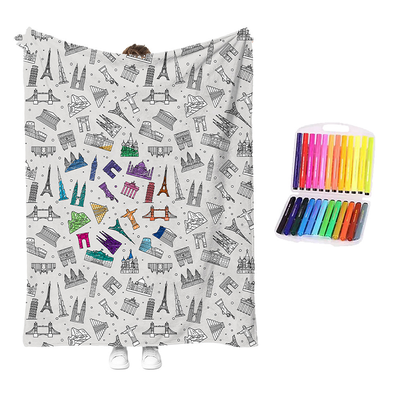 🎉This Week's Special Sales - 60% OFF✨Creative Cozy Coloring Blanket Kit