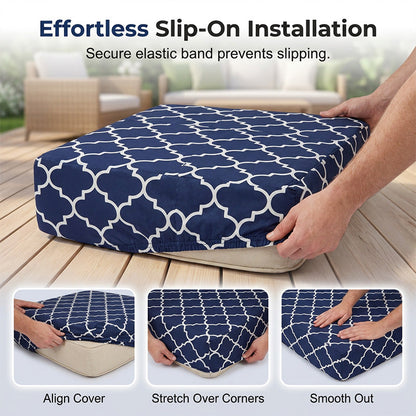 🌿 Stretch Patio Cushion Covers | 4/8PC Refresh