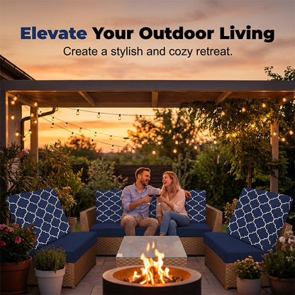 🌿 Stretch Patio Cushion Covers | 4/8PC Refresh