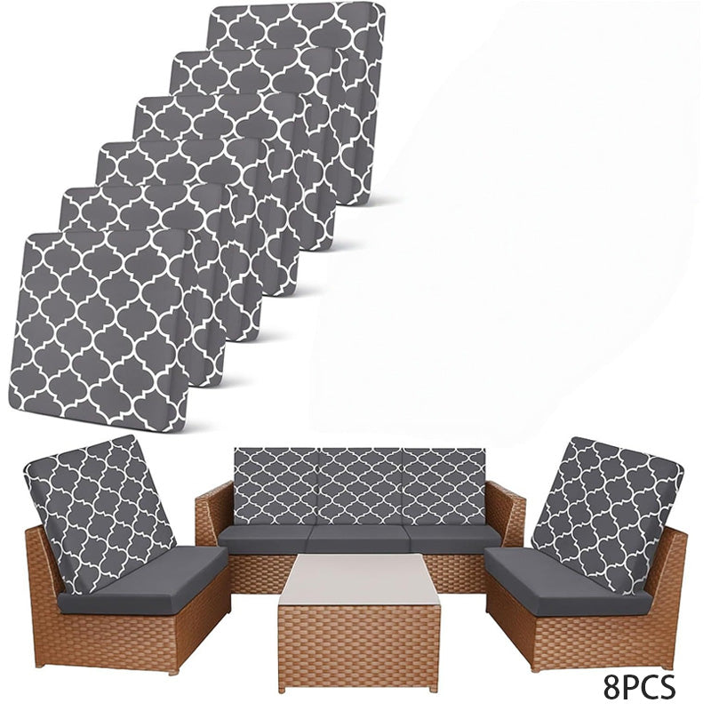 🌿 Stretch Patio Cushion Covers | 4/8PC Refresh