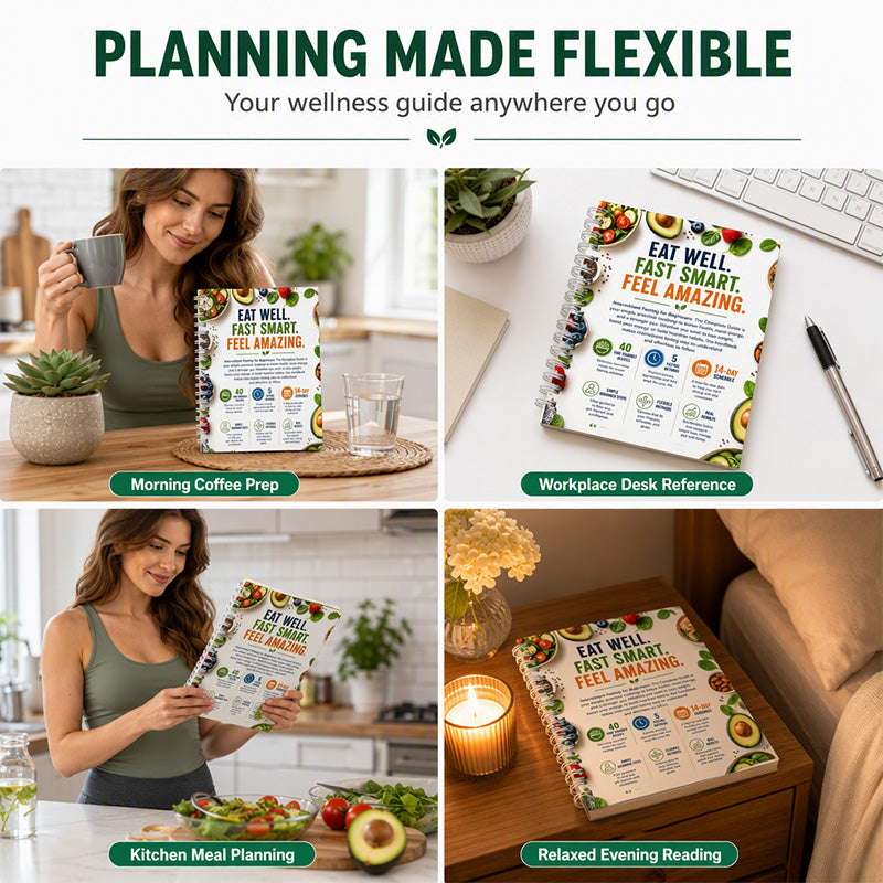 📖🥗 Intermittent Fasting Guide for Beginners – 14-Day Starter Plan with 40+ Recipes