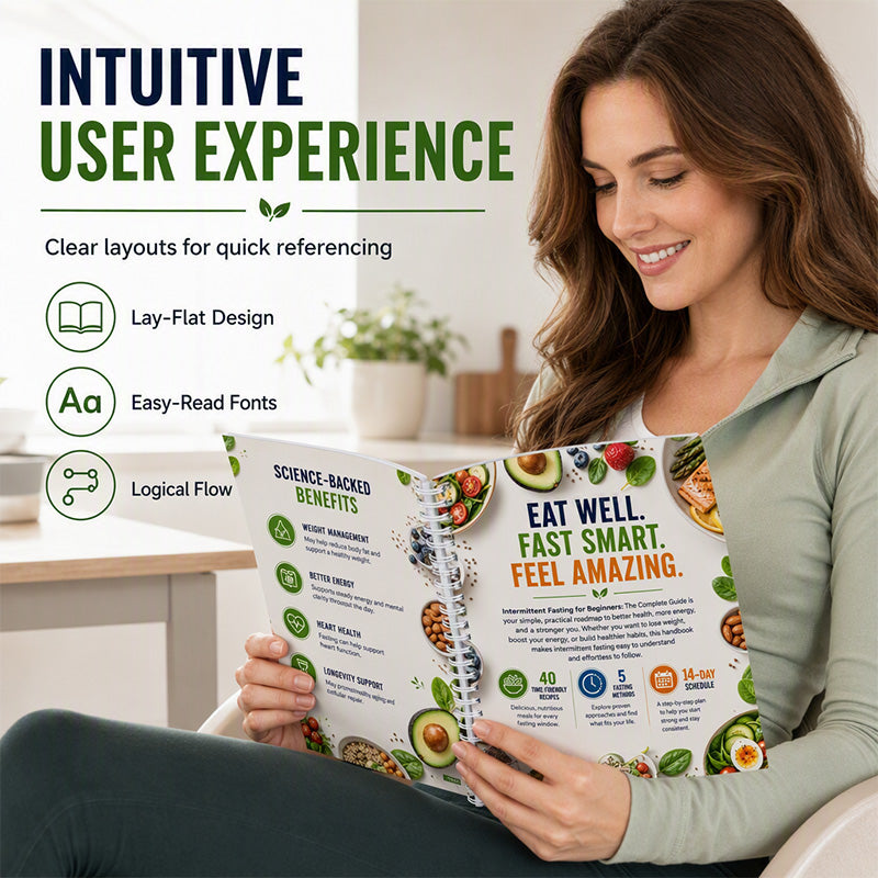📖🥗 Intermittent Fasting Guide for Beginners – 14-Day Starter Plan with 40+ Recipes