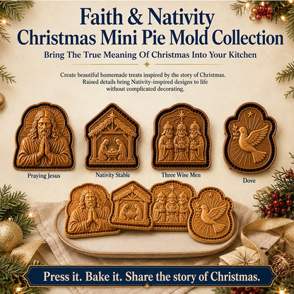 Christmas Theme Mini Pie Mold for Holiday Baking