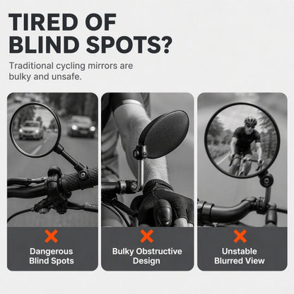 360-Degree Rotatable Bike Handlebar Mirror