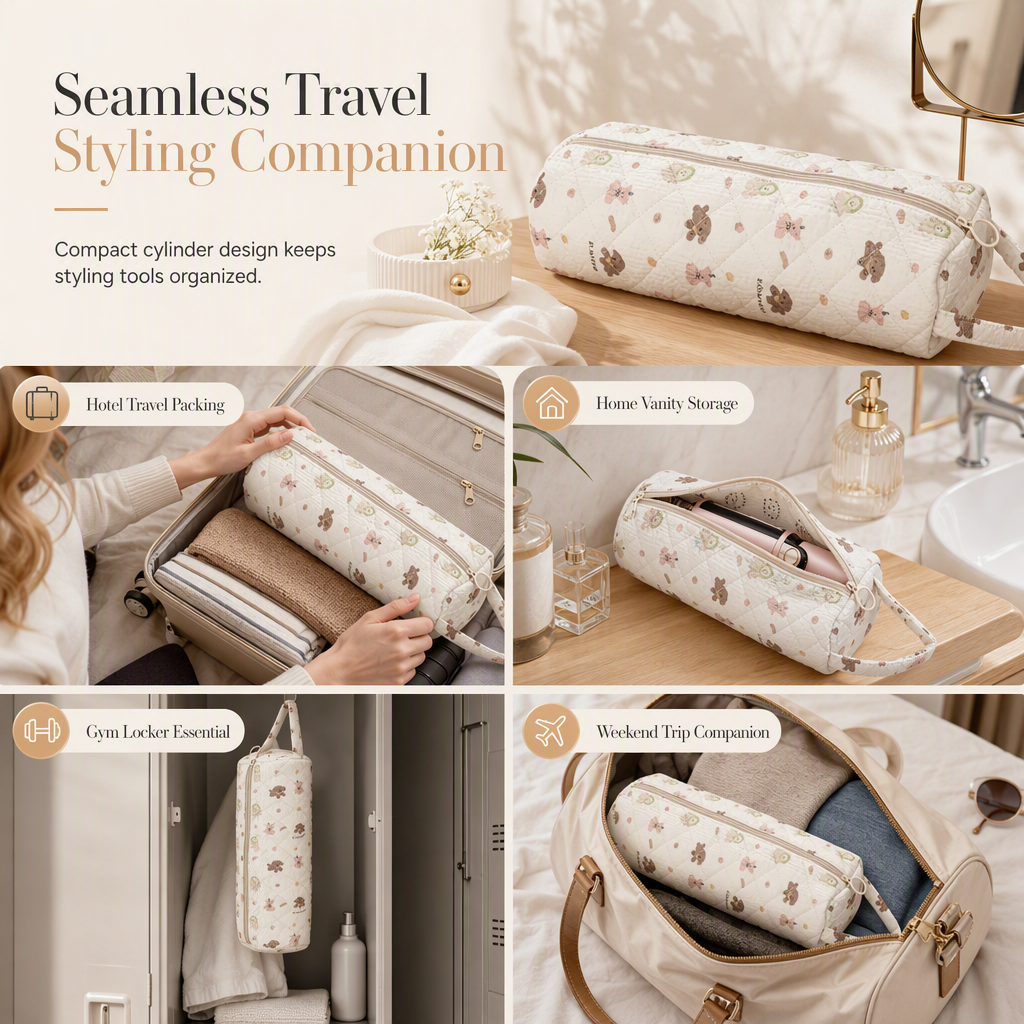 ✈️ LIMITED‑TIME 50% OFF! 💼 Portable Quilted Hair Tool Storage Bag – Padded, Spacious, Travel‑Friendly ✨