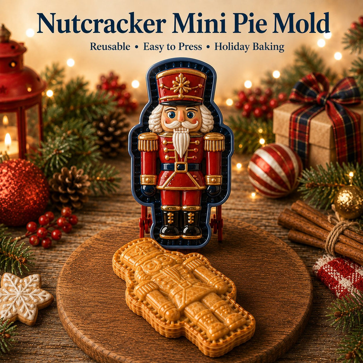 🎄🥧 Christmas Mini Pie Mold – Festive Press Maker for Santa, Gingerbread & Reindeer Pastries