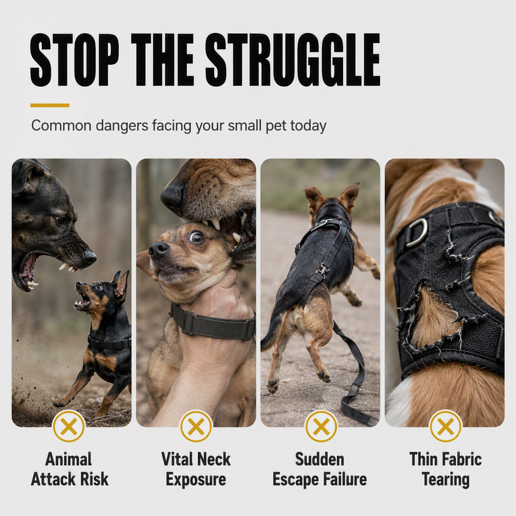 🐕🛡️ Tactical Dog Harness with Protective Spikes – Safety and Style for Your Loyal Companion