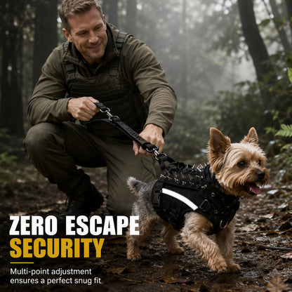 🐕🛡️ Tactical Dog Harness with Protective Spikes – Safety and Style for Your Loyal Companion
