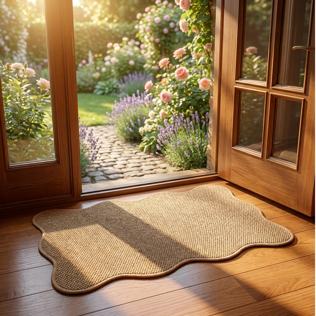 Non-Slip Faux Jute Runner Rug