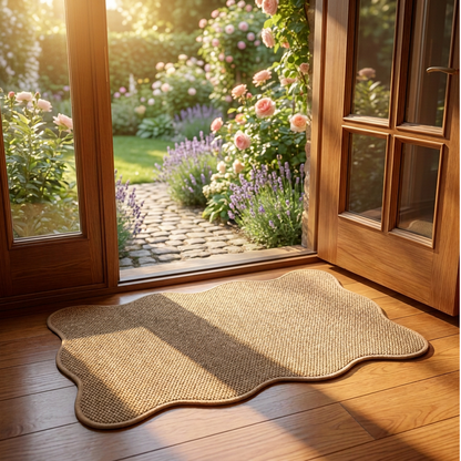 Non-Slip Faux Jute Runner Rug