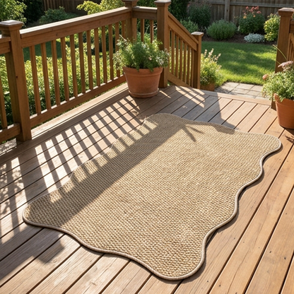 Non-Slip Faux Jute Runner Rug