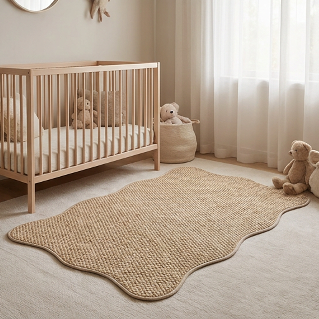Non-Slip Faux Jute Runner Rug