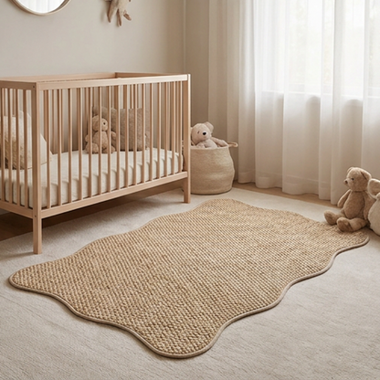 Non-Slip Faux Jute Runner Rug