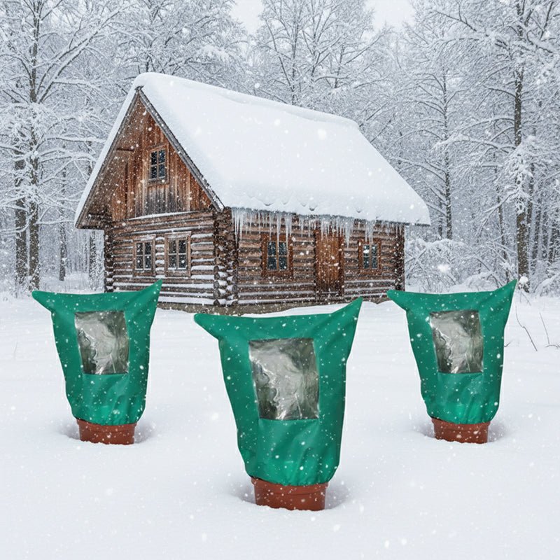 🌱 Save 50%! ❄️ Winter Plant Cover – Zipper & drawstring for frost protection ✨