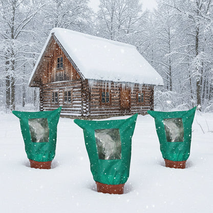 🌱 Save 50%! ❄️ Winter Plant Cover – Zipper & drawstring for frost protection ✨