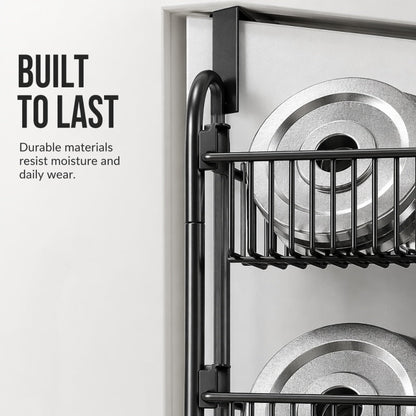 Over the Door Hanging Storage Basket Organizer