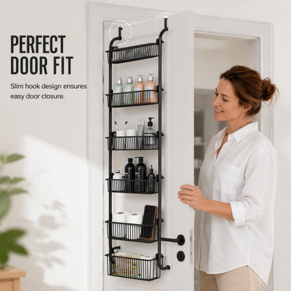 Over the Door Hanging Storage Basket Organizer