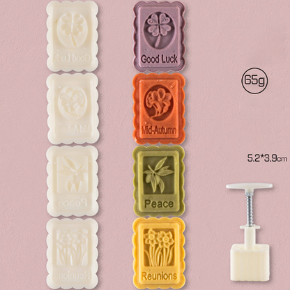 Hand Press Mooncake Mold Set