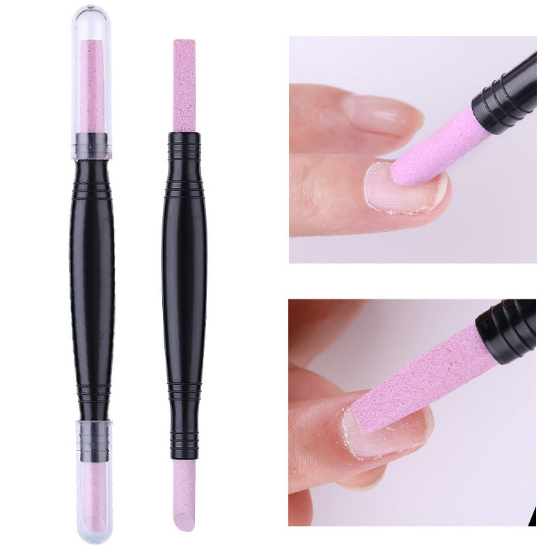 Double-Headed Nail Quartz Nail File Polishing Pen