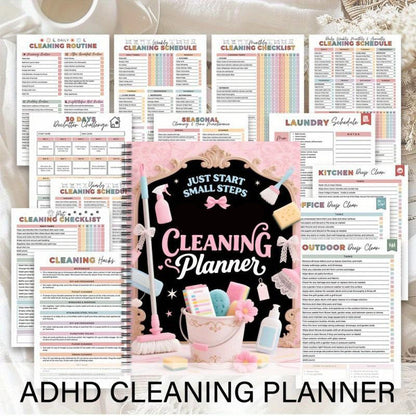 🎁🎄Christmas Sale 50% OFF!⏳✨Deep Cleaning Planner with Chore Charts