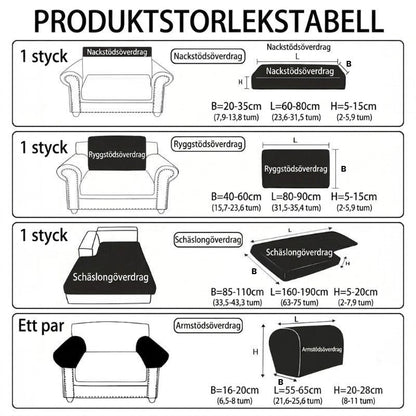 Stretchigt soffkuddsöverdrag