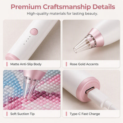 💎⚡ Electric Rhinestone Picker Pen – Automatic Suction Tool for Diamond Art, Gems & DIY Crafts