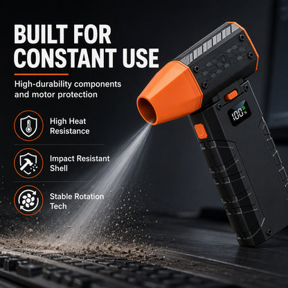 Handheld Mini Turbo Fan with Brushless Motor