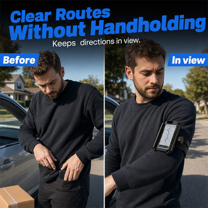 🚴 Rotating Detachable Wristband Phone Holder