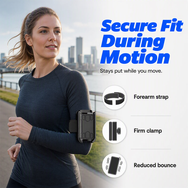 🚴 Rotating Detachable Wristband Phone Holder