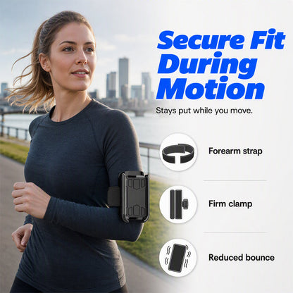 🚴 Rotating Detachable Wristband Phone Holder