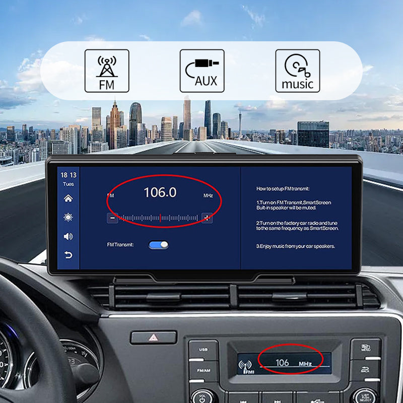 Dual Camera Touchscreen HD CarPlay Display