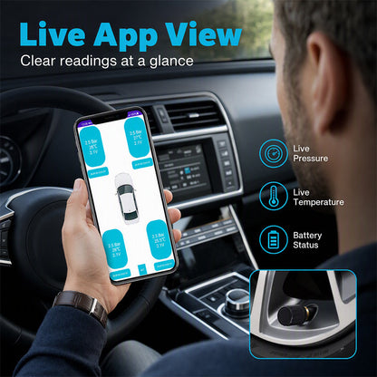 🚗 Wireless Tire Pressure Monitor – Real-Time Tire Tracking